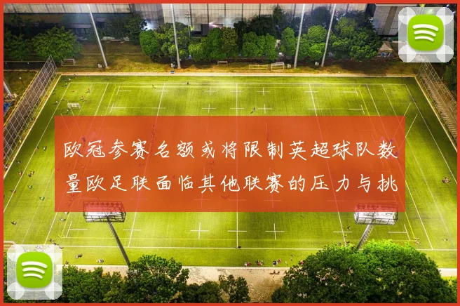 欧冠参赛名额或将限制英超球队数量欧足联面临其他联赛的压力与挑战